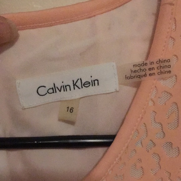 Calvin Klein Women's Laser Cut Flare Dress Size 16 - Picture 6 of 14